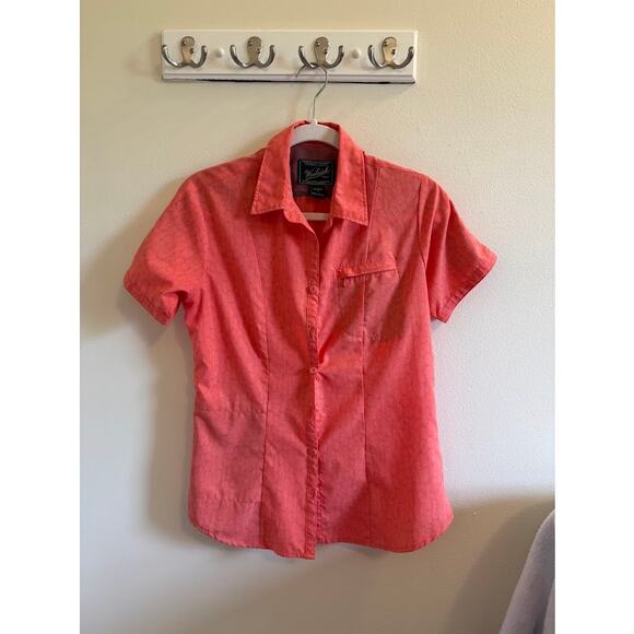 Woolrich Women's Coral Short Sleeve Button Down Shirt - Picture 2 of 5